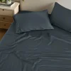 Oversized Bamboo Rayon Sheet Set Luxury Bedding Charcoal