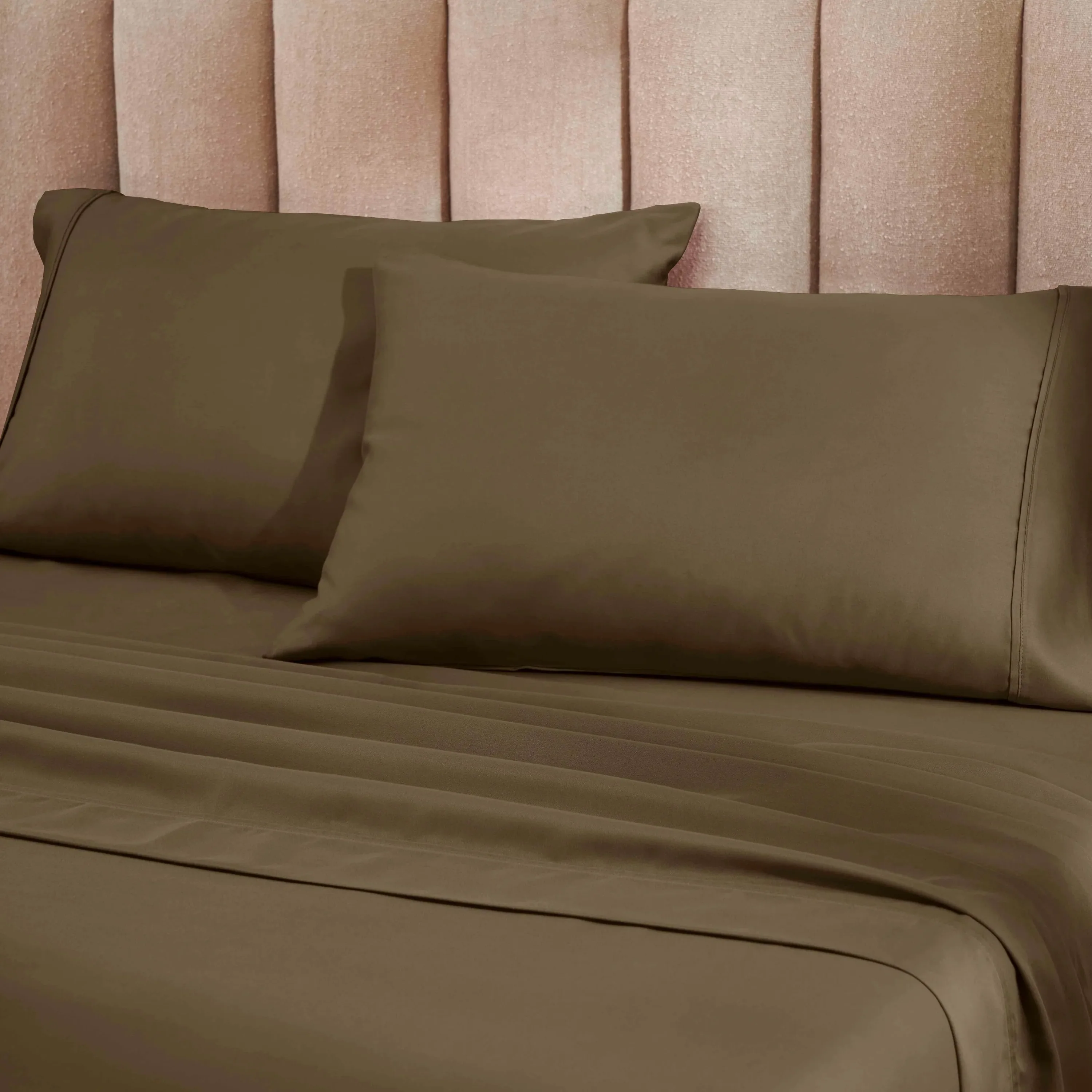 1200 Thread Count Cotton Blend Sheet Set Taupe