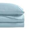 1200 Thread Count Cotton Blend Sheets Pillowcases Light Blue