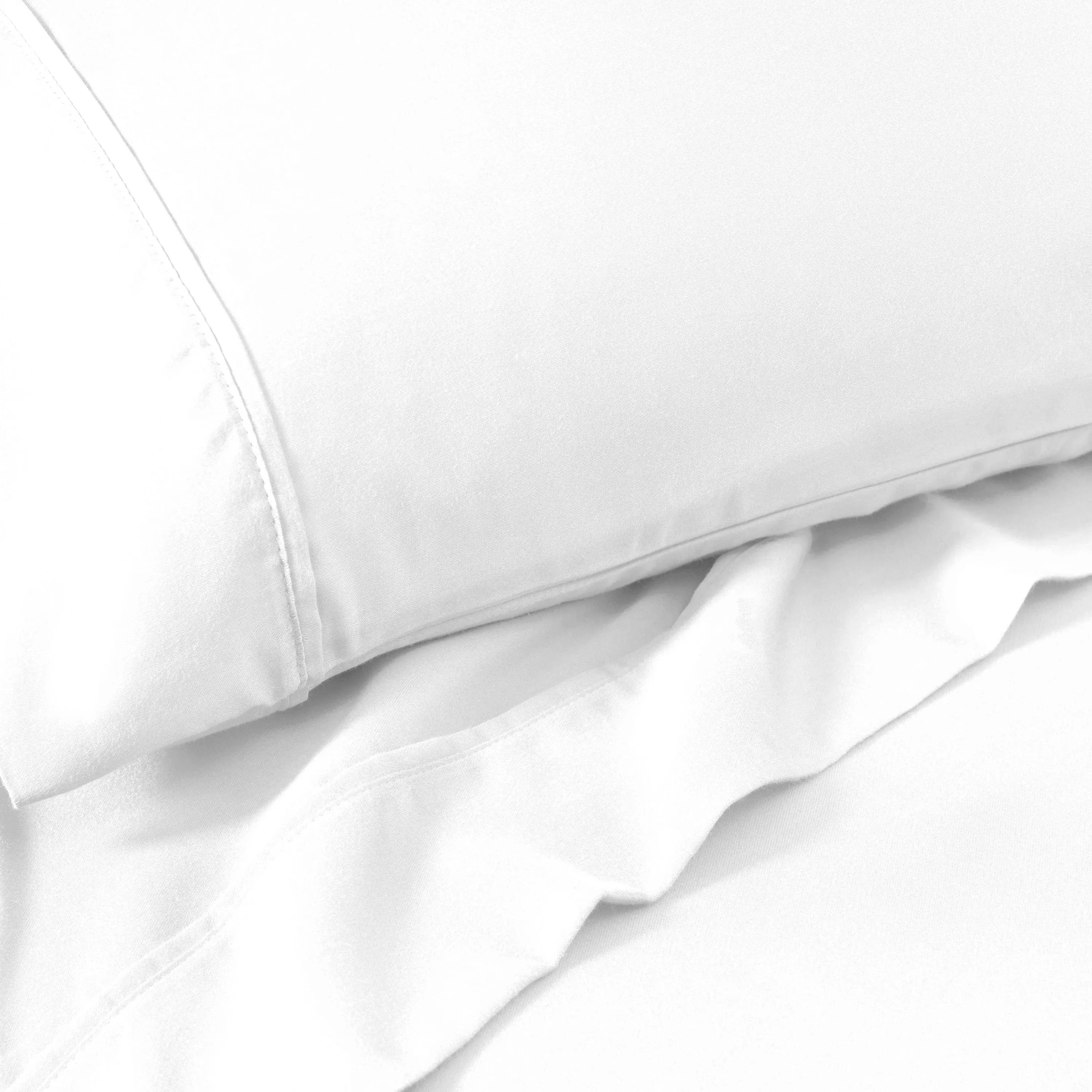1200 Thread Count Cotton Microfiber Sheet Set Bnb Sheets White
