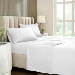1200 Thread Count Cotton Microfiber Sheet Set White