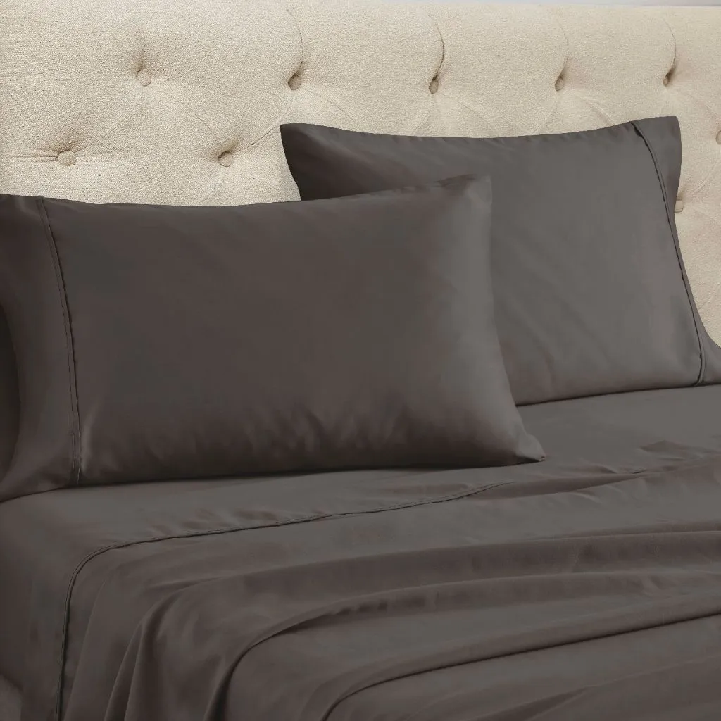 1500 Thread Count Cotton Blend Sheet Set Charcoal