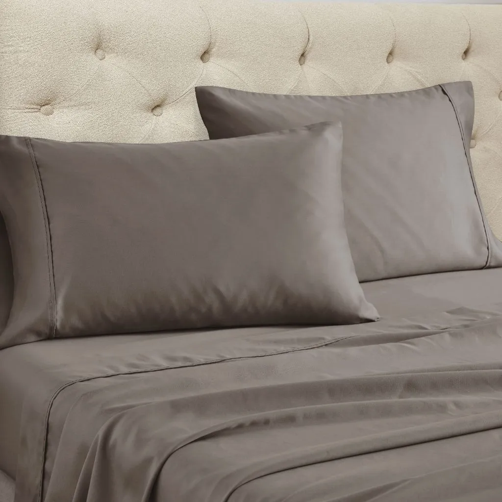 1500 Thread Count Cotton Blend Sheet Set Grey