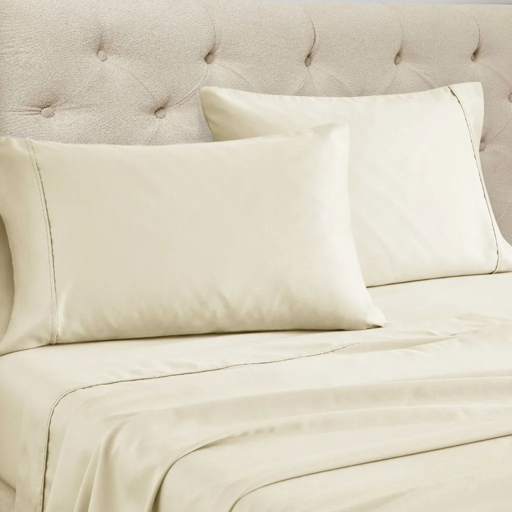1500 Thread Count Cotton Blend Sheet Set Ivory