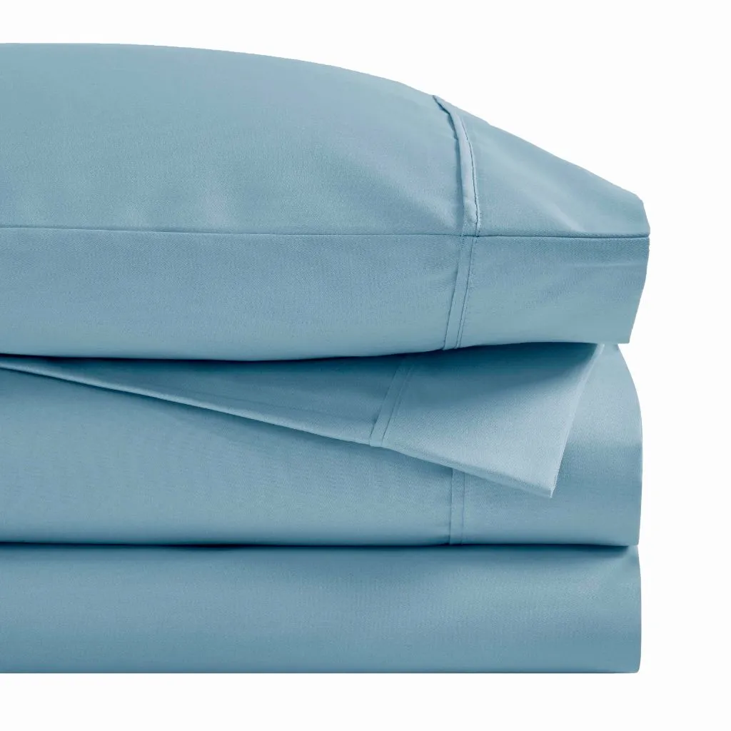1500 Thread Count Cotton Blend Sheets Pillowcases Blue