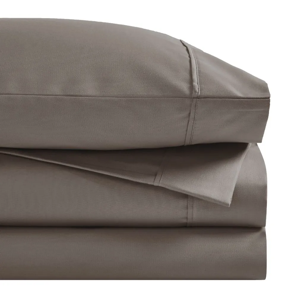 1500 Thread Count Cotton Blend Sheets Pillowcases Grey