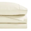 1500 Thread Count Cotton Blend Sheets Pillowcases Ivory