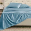 1500 Thread Count Cotton Microfiber Sheet Set Blue