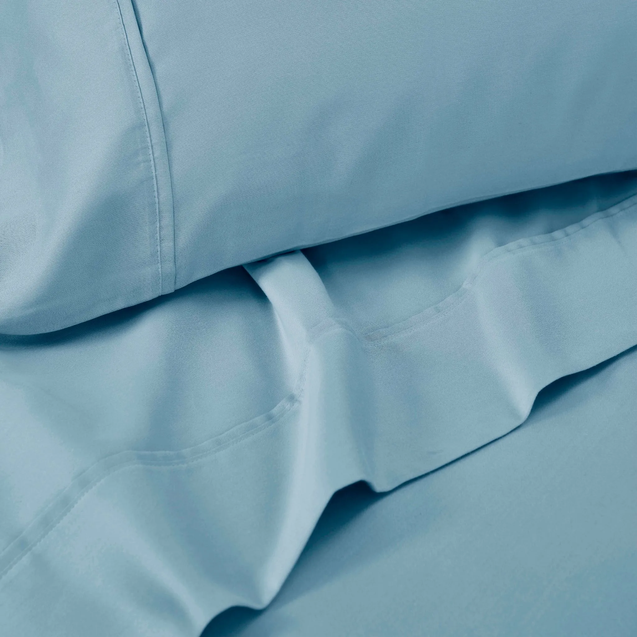 1500 Thread Count Cotton Microfiber Sheet Set Bnb Sheets Blue