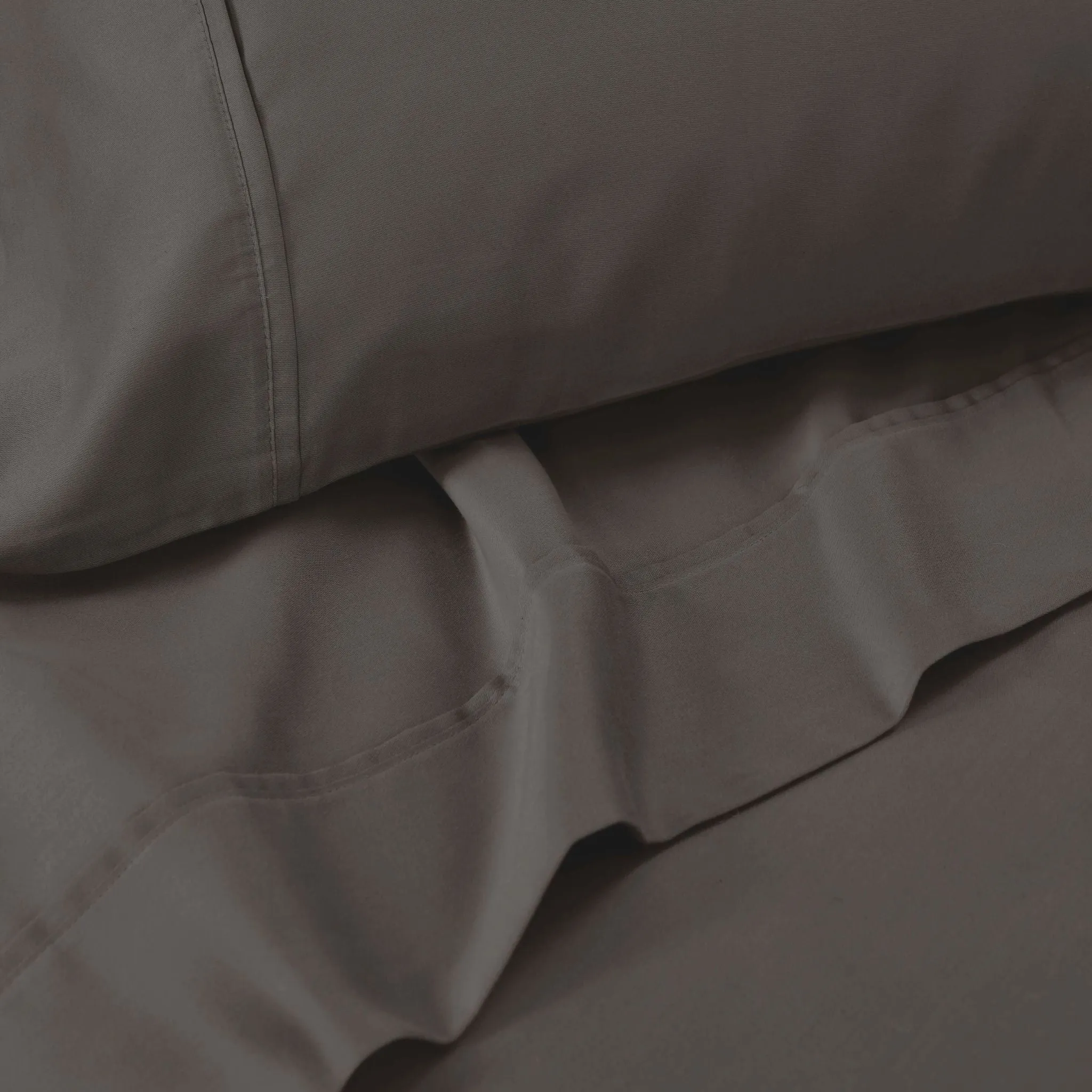 1500 Thread Count Cotton Microfiber Sheet Set Bnb Sheets Charcoal