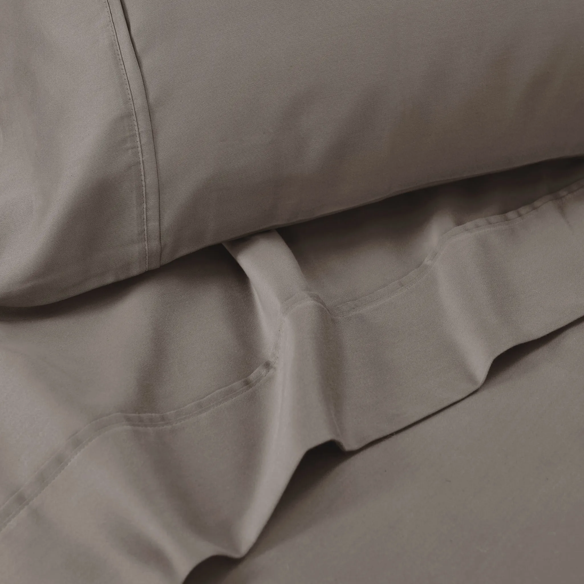 1500 Thread Count Cotton Microfiber Sheet Set Bnb Sheets Grey