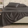 1500 Thread Count Cotton Microfiber Sheet Set Charcoal