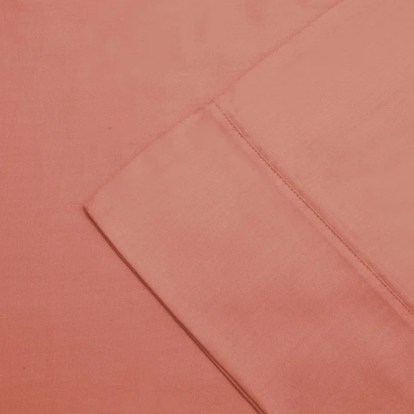 Coral Bed Sheets With Pillowcases Set