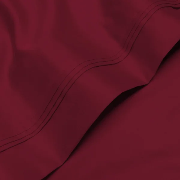 Luxurious Bed Sheets 1000 Thread Count Egyptian Cotton Burgundy