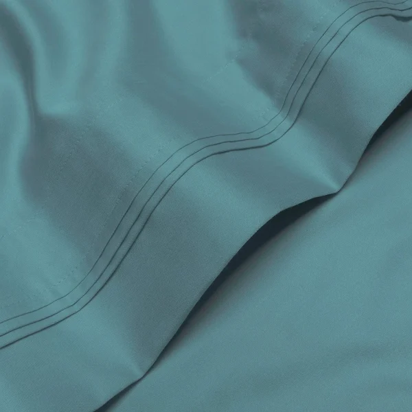 Luxurious Bed Sheets 1000 Thread Count Egyptian Cotton Deep Sea