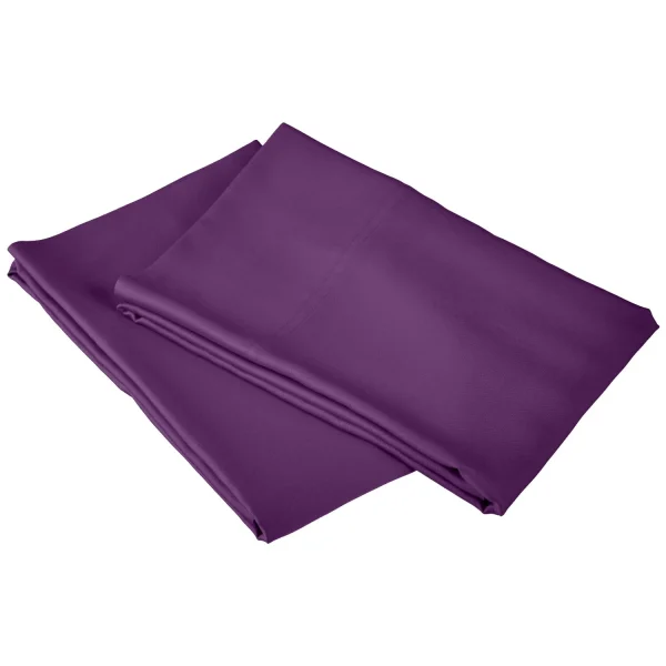 Oversized Bamboo Rayon Pillowcase Set Of 2 Purple