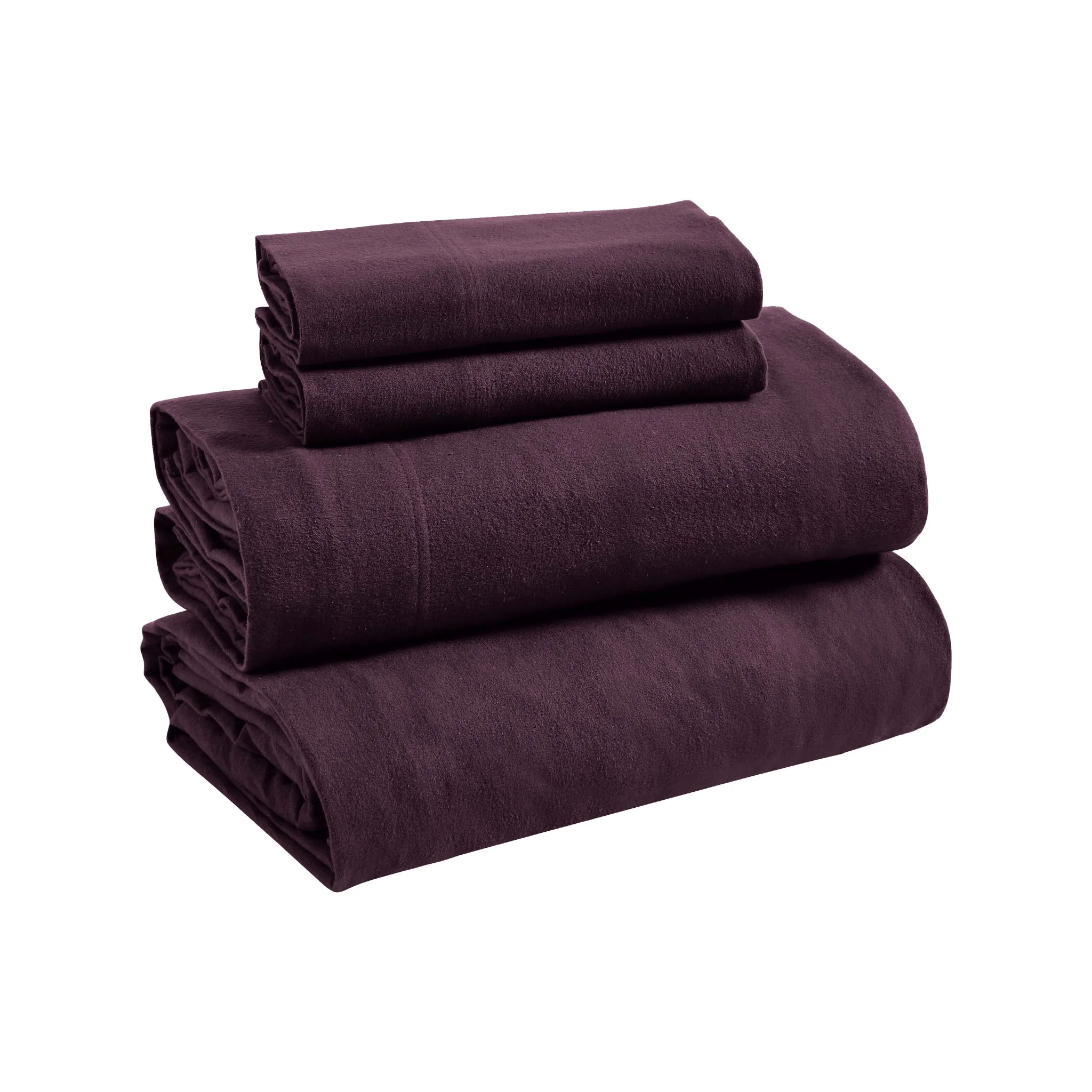 Flannel Bed Sheet Set Purple