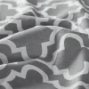 Trellis Flannel Bed Sheet Set Cotton Sheets Grey