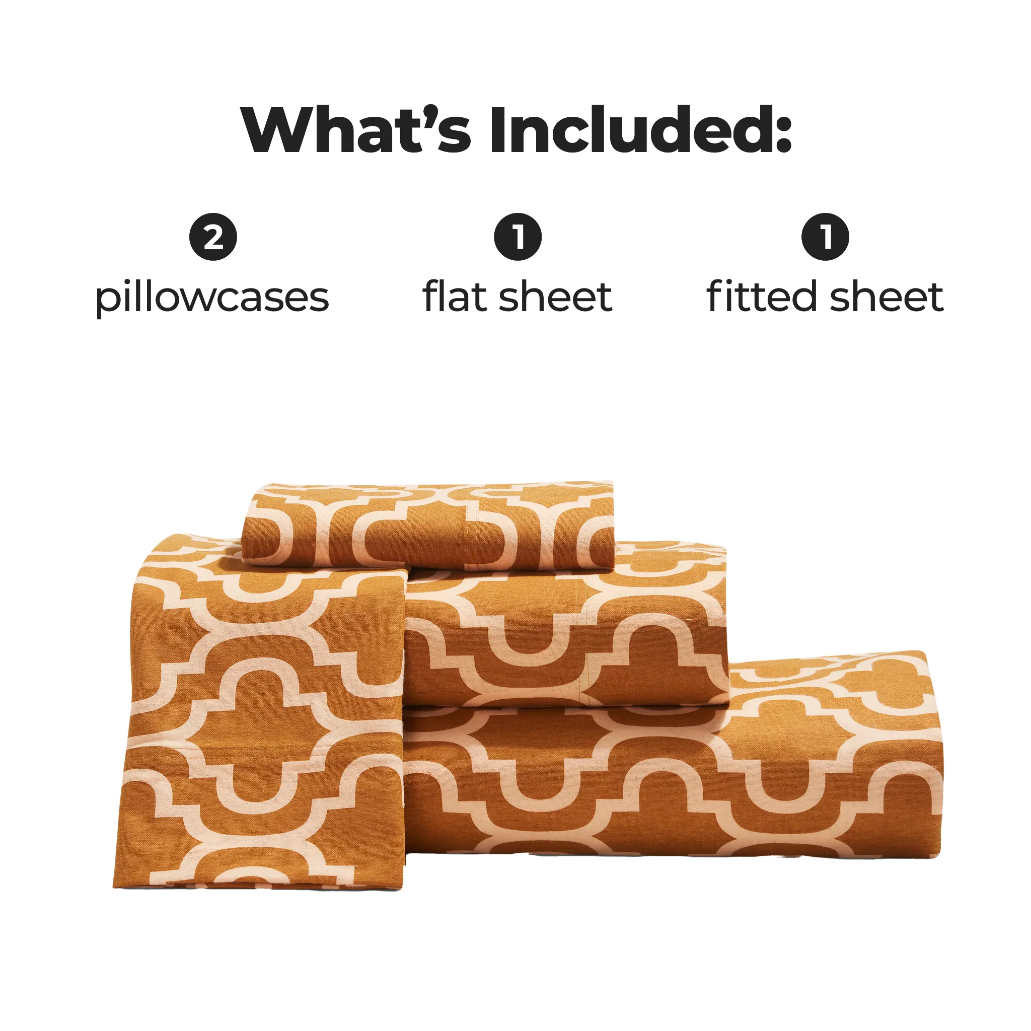 Trellis Flannel Bed Sheet Set Cotton Sheets