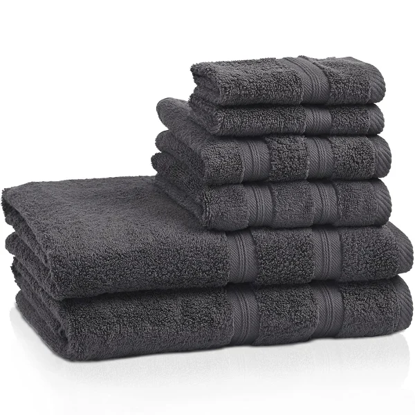 400 Gsm Cotton Towel Set Of 6 Grey