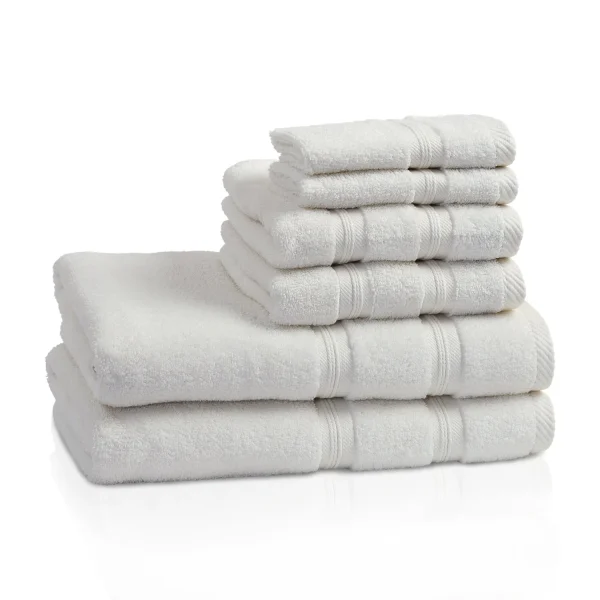 400 Gsm Cotton Towel Set Of 6 Ivory