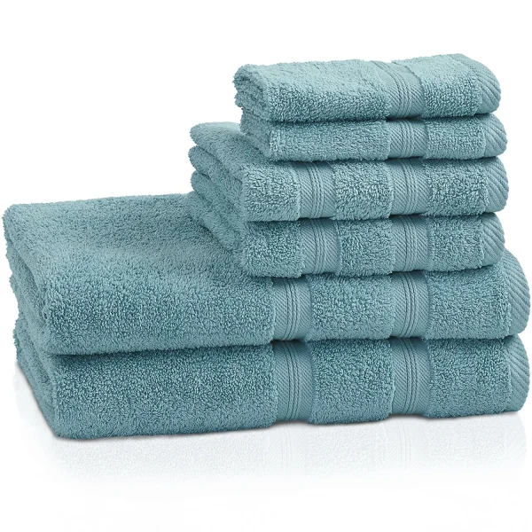 400 Gsm Cotton Towel Set Of 6 Turquoise