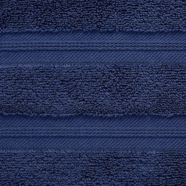 400 Gsm Quick Dry Towels Soft Absorbent Zero Twist Cotton Navy Blue
