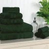 500 Gsm Cotton Towel Set Of 8 Quick Drying Bath Towels Hunter Green