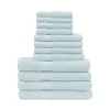 500 Gsm Egyptian Cotton Towel Set Of 12 Bath Towels Winter Blue