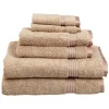 600 Gsm Egyptian Cotton Towel Set Of 6 Taupe