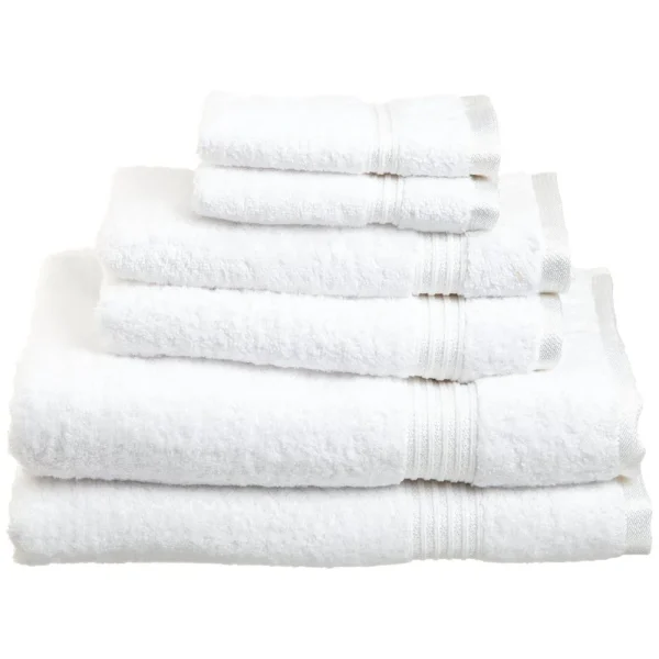 600 Gsm Egyptian Cotton Towel Set Of 6 White
