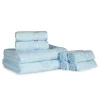 600 Gsm Egyptian Cotton Towel Set Of 8 Light Blue