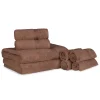 600 Gsm Egyptian Cotton Towel Set Of 8 Mocha Brown