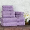 600 Gsm Egyptian Cotton Towel Set Of 8 Plush Absorbent Royal Purple