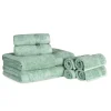 600 Gsm Egyptian Cotton Towel Set Of 8 Sage Green