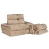 600 Gsm Egyptian Cotton Towel Set Of 8 Taupe