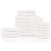 650 Gsm Bath Towel Set Of 18 Bamboo Rayon Cotton Towels White