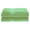 650 Gsm Bath Towel Set Of 2 Bamboo Rayon Cotton Body Towels Spring Green