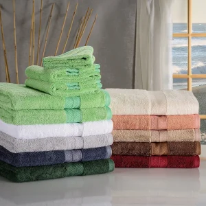 650 Gsm Towel Set Of 6 Bamboo Rayon Cotton Face Hand Bath Towels