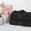 900 Gsm Egyptian Cotton Bath Sheet Set Of 2 Black