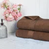900 Gsm Egyptian Cotton Bath Sheet Set Of 2 Chocolate Brown