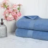 900 Gsm Egyptian Cotton Bath Sheet Set Of 2 Denim Blue