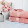 900 Gsm Egyptian Cotton Bath Sheet Set Of 2 Rose