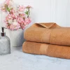 900 Gsm Egyptian Cotton Bath Sheet Set Of 2 Rust