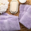 900 Gsm Egyptian Cotton Face Cloths Set Purple