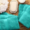 900 Gsm Egyptian Cotton Face Cloths Set Turquoise