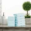 900 Gsm Egyptian Cotton Face Towel Set Sea Foam