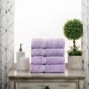 900 Gsm Egyptian Cotton Hand Towel Set Soft Plush Towels Purple