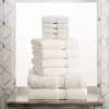 900 Gsm Egyptian Cotton Towel Set Of 10 Heavy Bath Towels Cream