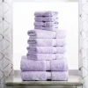 900 Gsm Egyptian Cotton Towel Set Of 10 Heavy Bath Towels Purple
